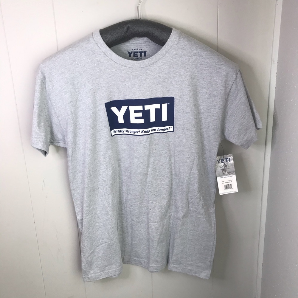 NWT Yeti. Coolers T Shirt X large grey XL